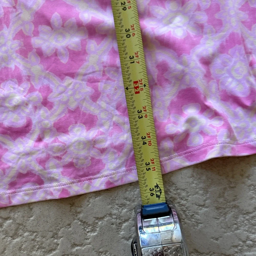 Elegant Pink Floral Sleeveless Pajama Dress - Picture 5 of 6